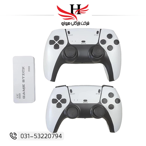 کنسول بازی مدل GAME STICK PRO با اتصال HDMI و اجرای بازی‌های نوستالژیک | خرید عمده کنسول بازی از هیوارو